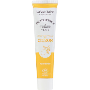 Dentifrice à l'argile verte huile essentielle de citron Fortifiant