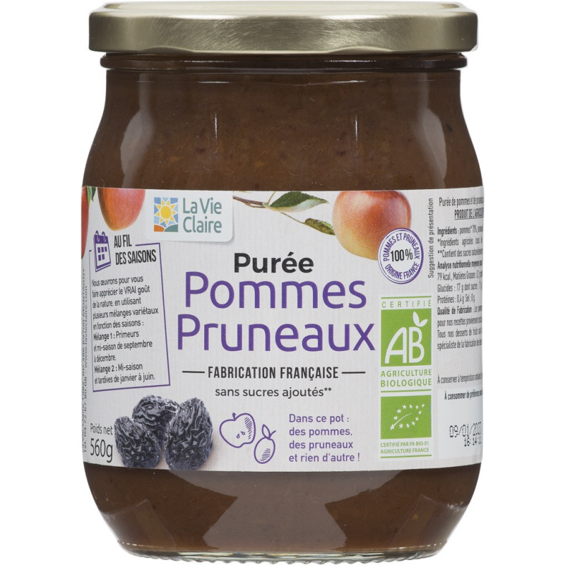 Purée Pommes Pruneaux bio