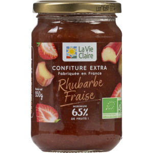 CONFITURE EXTRA DE RHUBARBE ET DE FRAISE