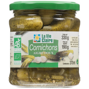 Cornichons aigre-doux bio