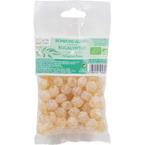 Bonbons au miel, parfum eucalyptus.