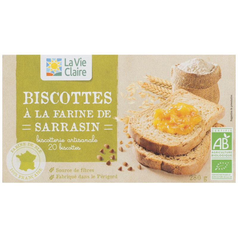 Biscottes à la farine de sarrasin
