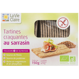 Tartines craquantes au sarrasin bio