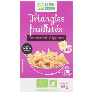 Triangles feuilletés emmental oignons