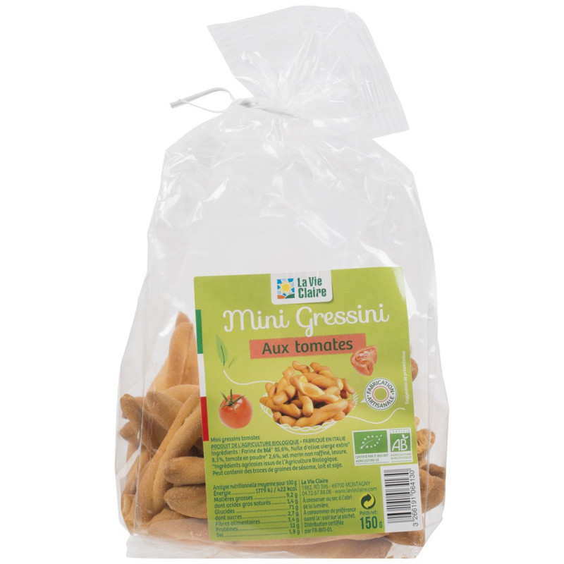 MINI GRESSINS A LA TOMATE