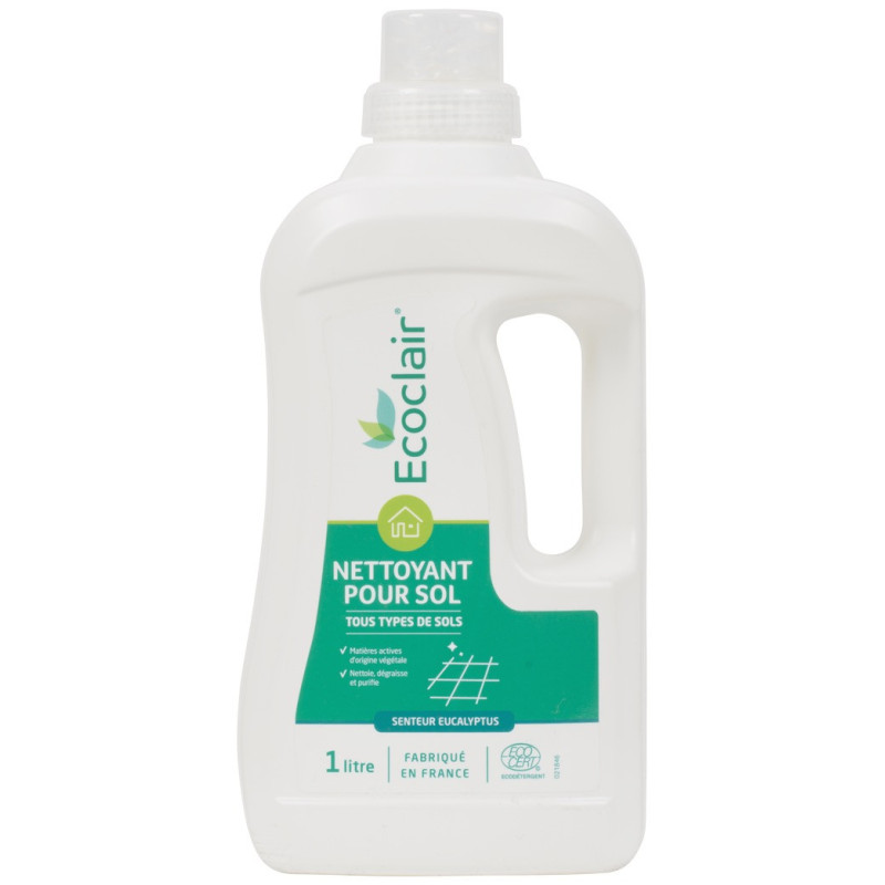 Nettoyant pour le sol Ecoclair, tous type de sol.
