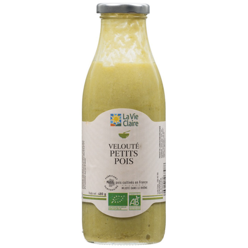Velouté de petits pois bio Velouté de petits pois bio