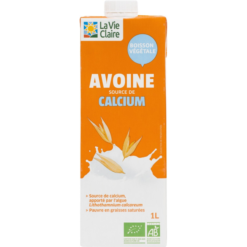 Boisson avoine calcium bio