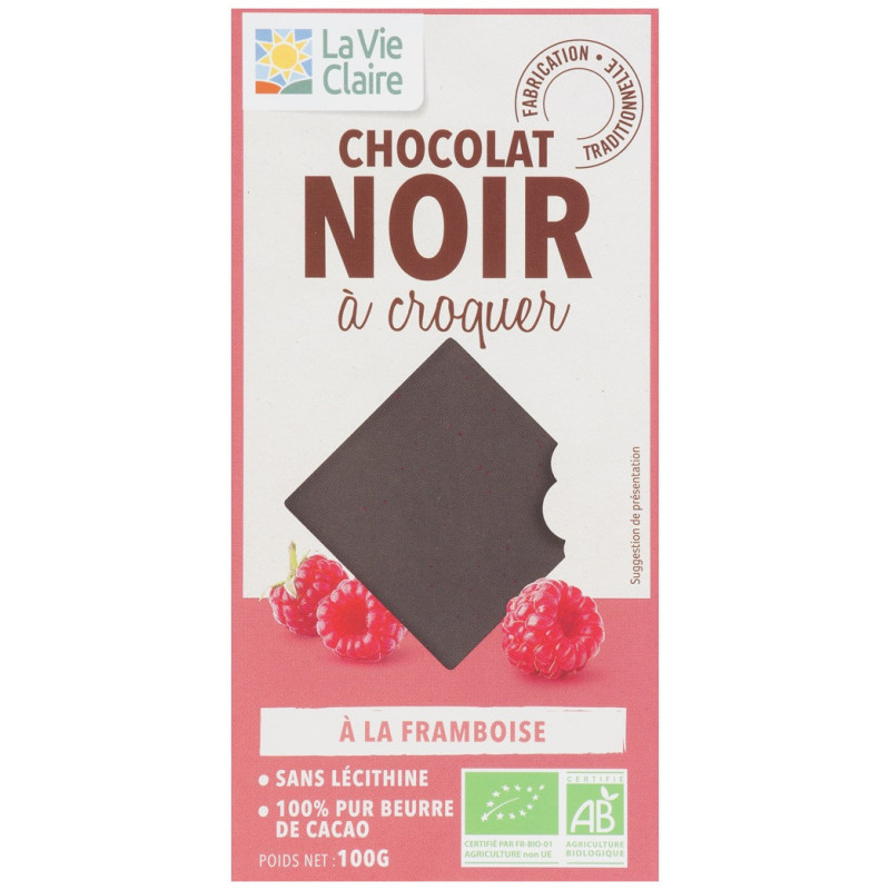 Chocolat noir à la framboise