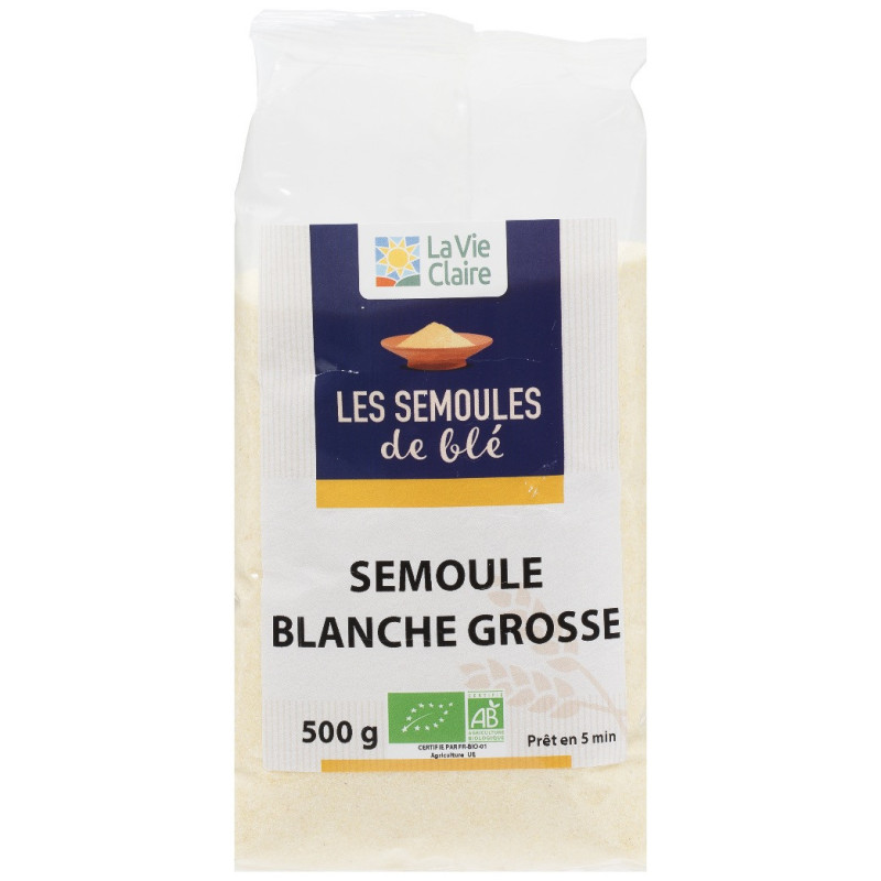 Semoule de blé grosse demi-complète bio