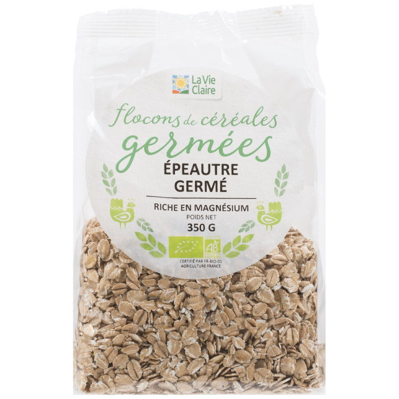 Flocons de céréales germées, épeautre germé.
