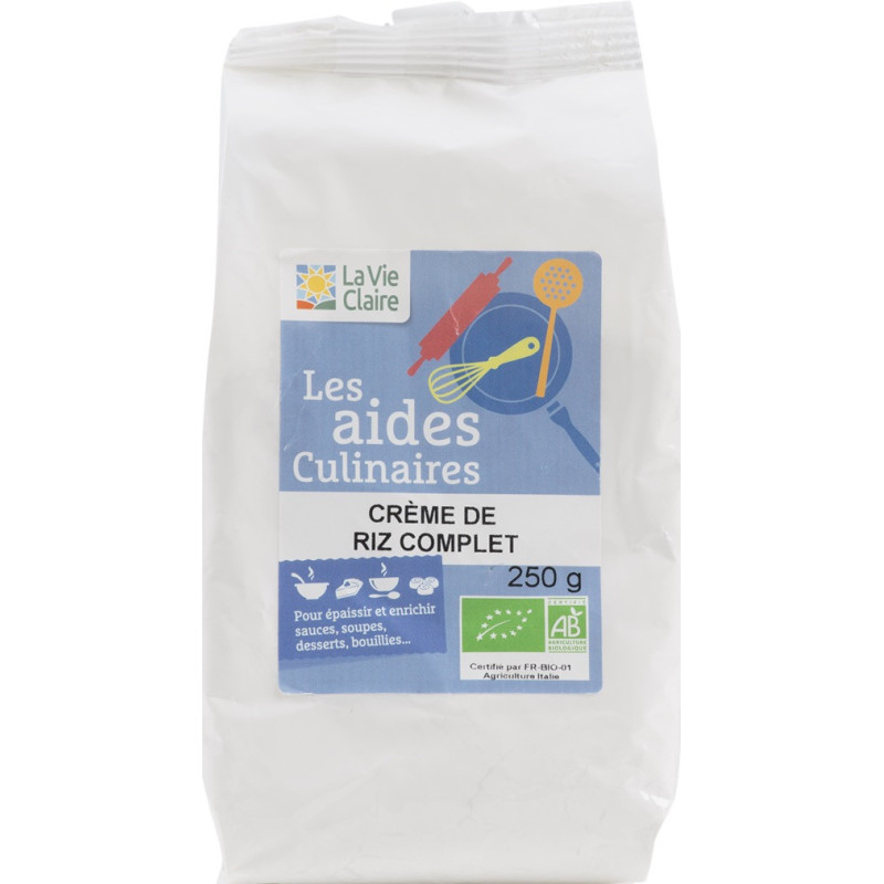 Crème de riz complet bio