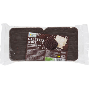 Galettes de riz au chocolat noir